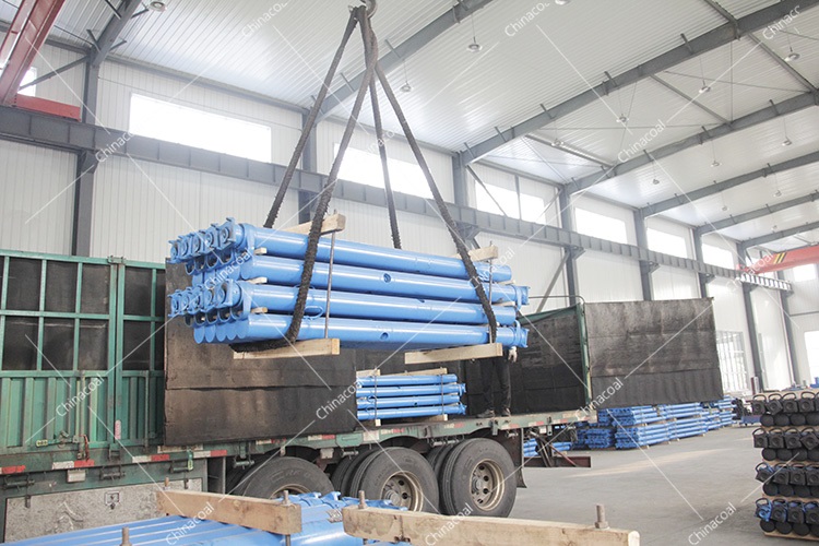 China Coal Group Sent Two Trucks Of Mine Single Hydraulic Props To Shanxi